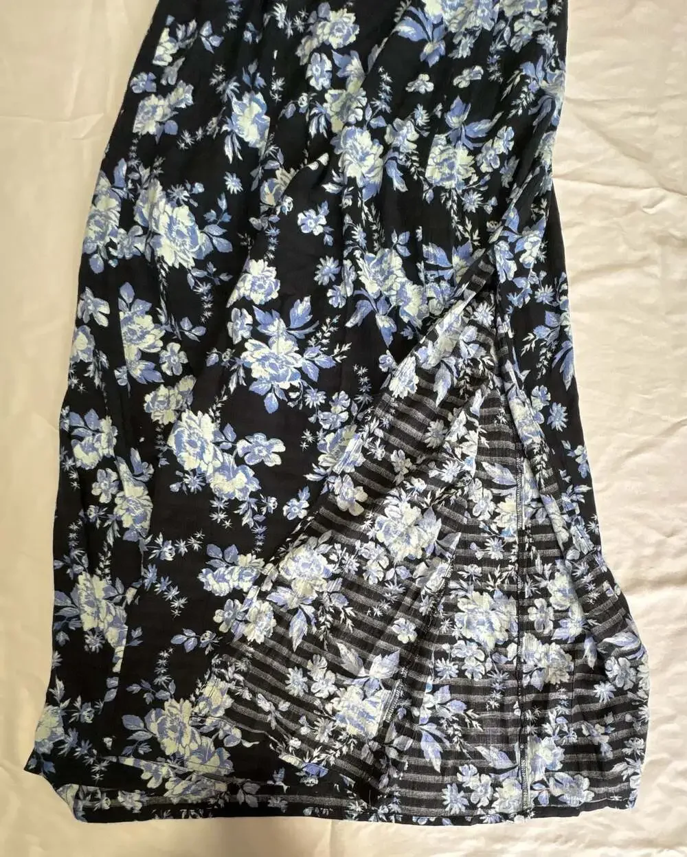 Free People Jaymes Floral Print Smocked Long Sleeve Midi Dress